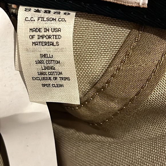 Filson Duckbill Cap Hat new khaki Made in the USA One Size Men’s - Picture 9 of 10